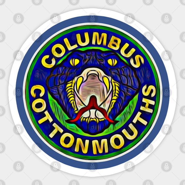 Columbus Cottonmouths Hockey Sticker by Kitta’s Shop